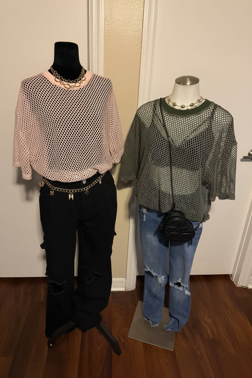 “Top de malla de red extragrande – Cubrepiés ligero y de moda”