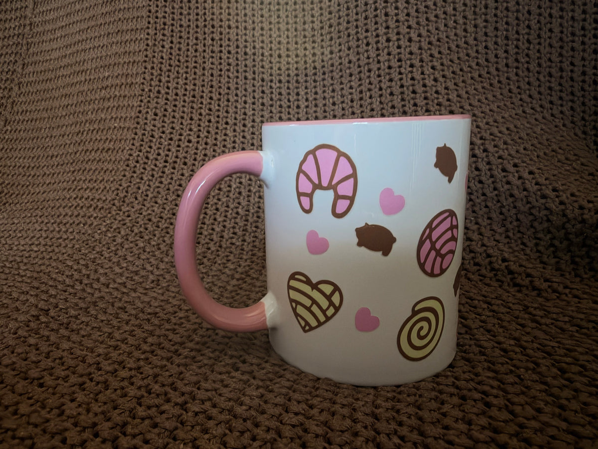 Cafecito y Chisme Pink Coffee Mug - JIAD product photo 4