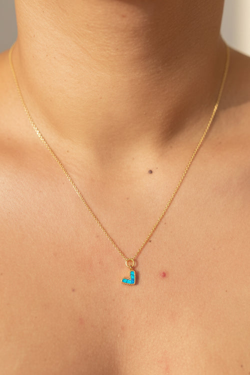 Colorful Heart Charm Necklace