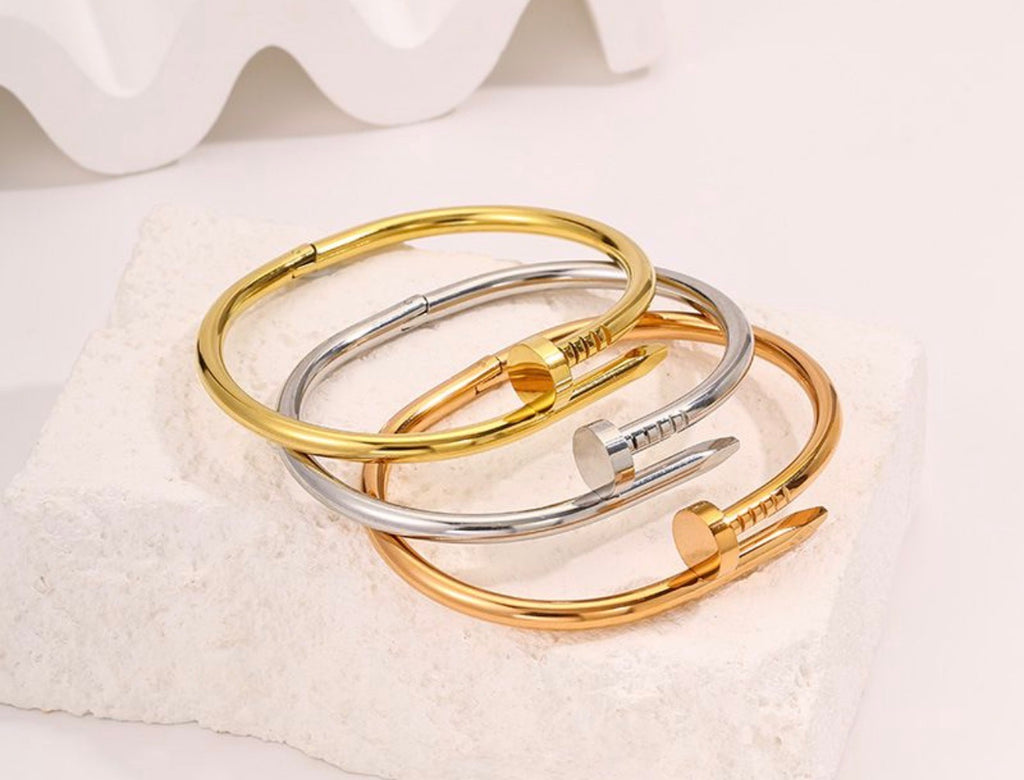 Nail Bangle Bracelet