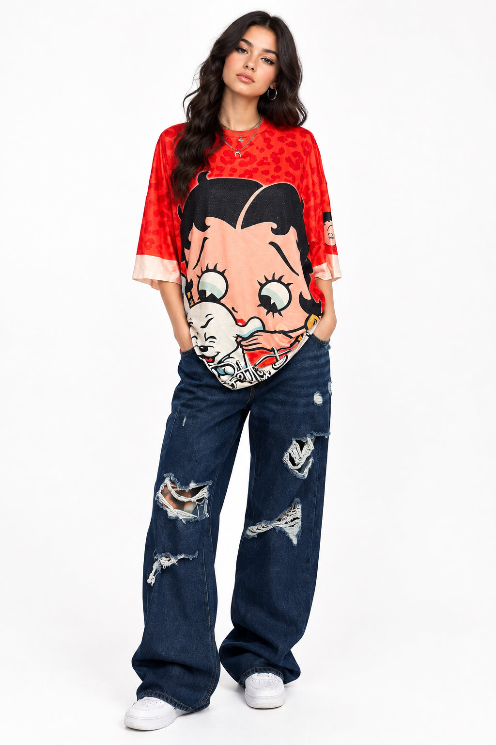Oversized Graphic Character T-Shirt – Women’s Casual Tee - JIAD product photo 5