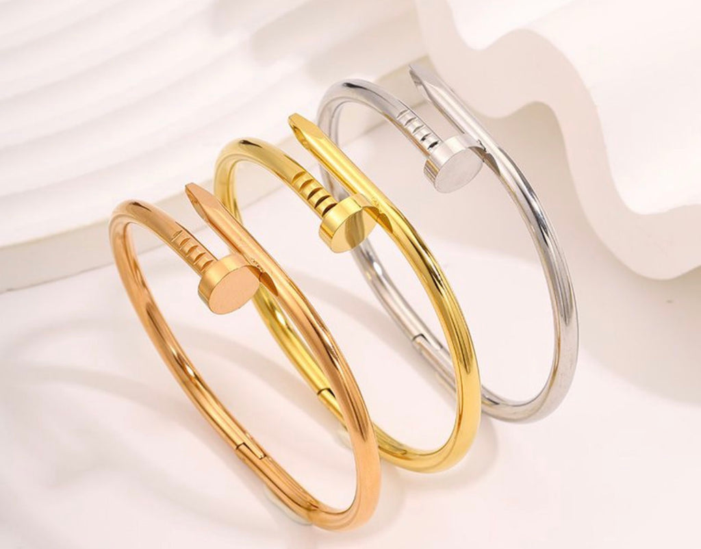 Nail Bangle Bracelet