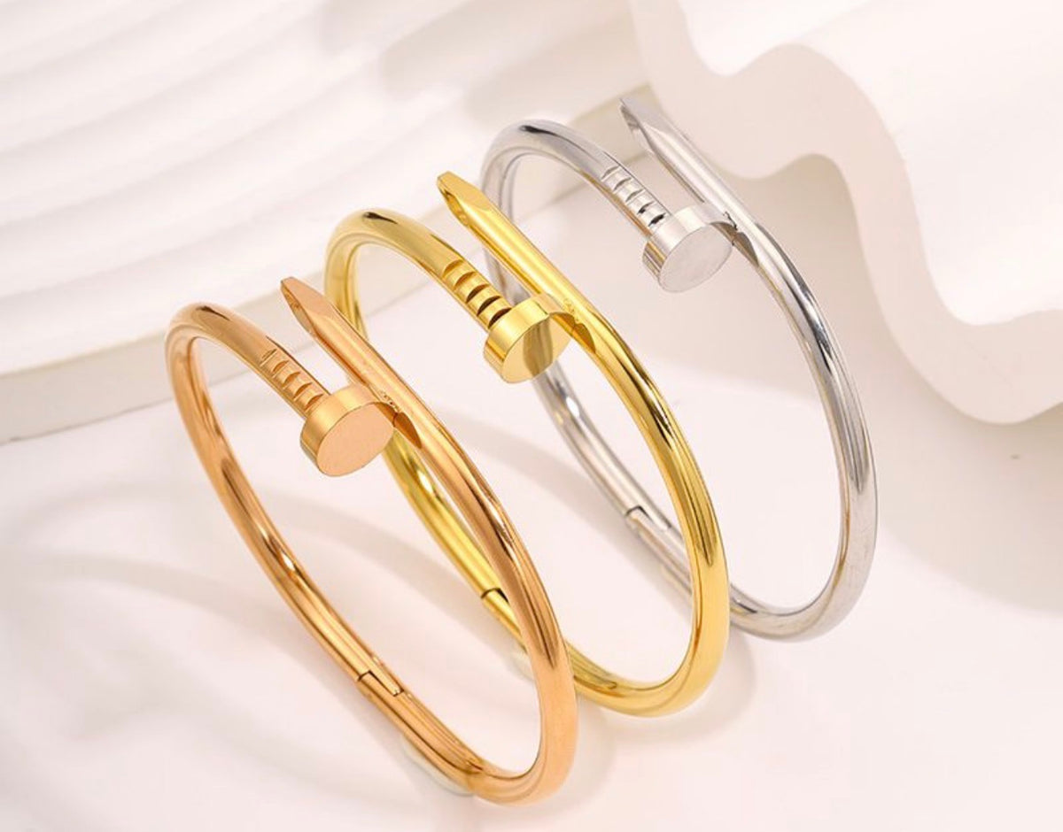Nail Bangle Bracelet