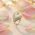 Golden Heart Two-Tone Ring