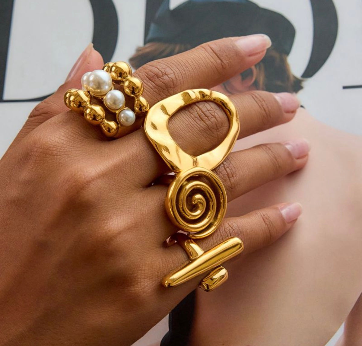 Gold Statement Ring Collection