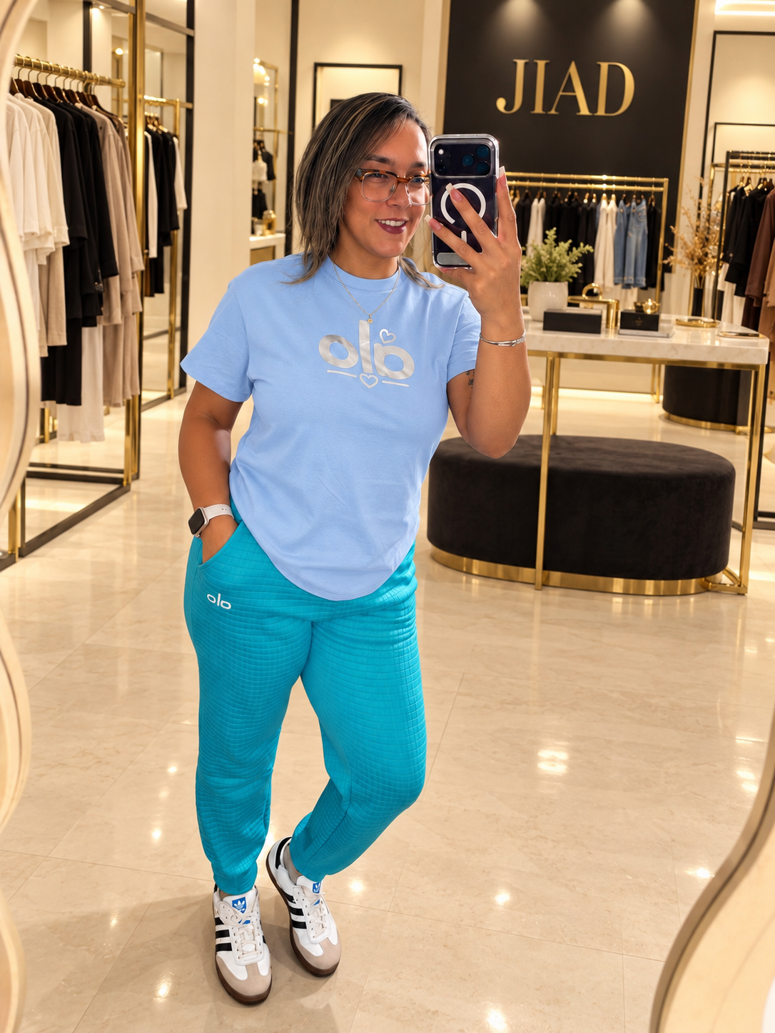 Silver Heart Graphic Crewneck T-Shirt
