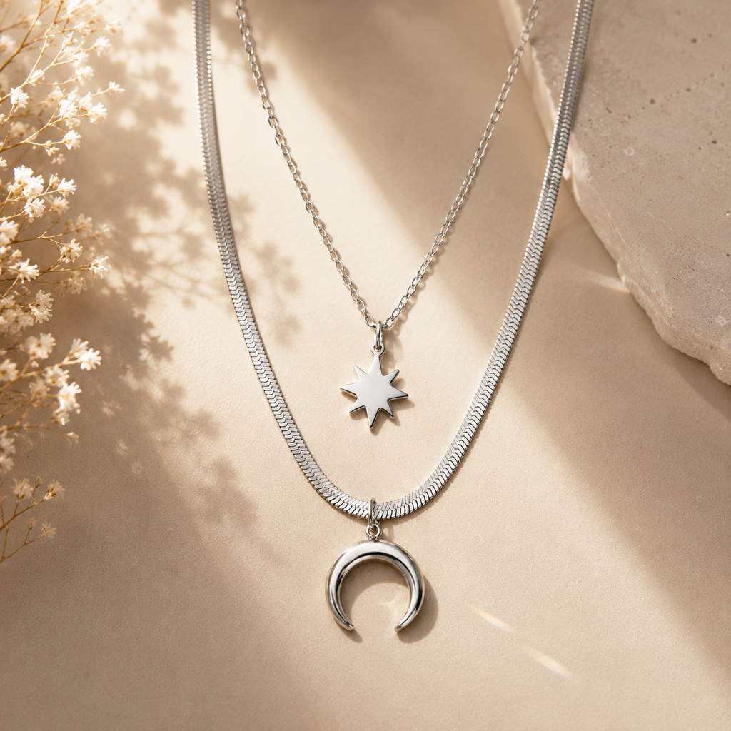 MOON & STAR NECKLACE
