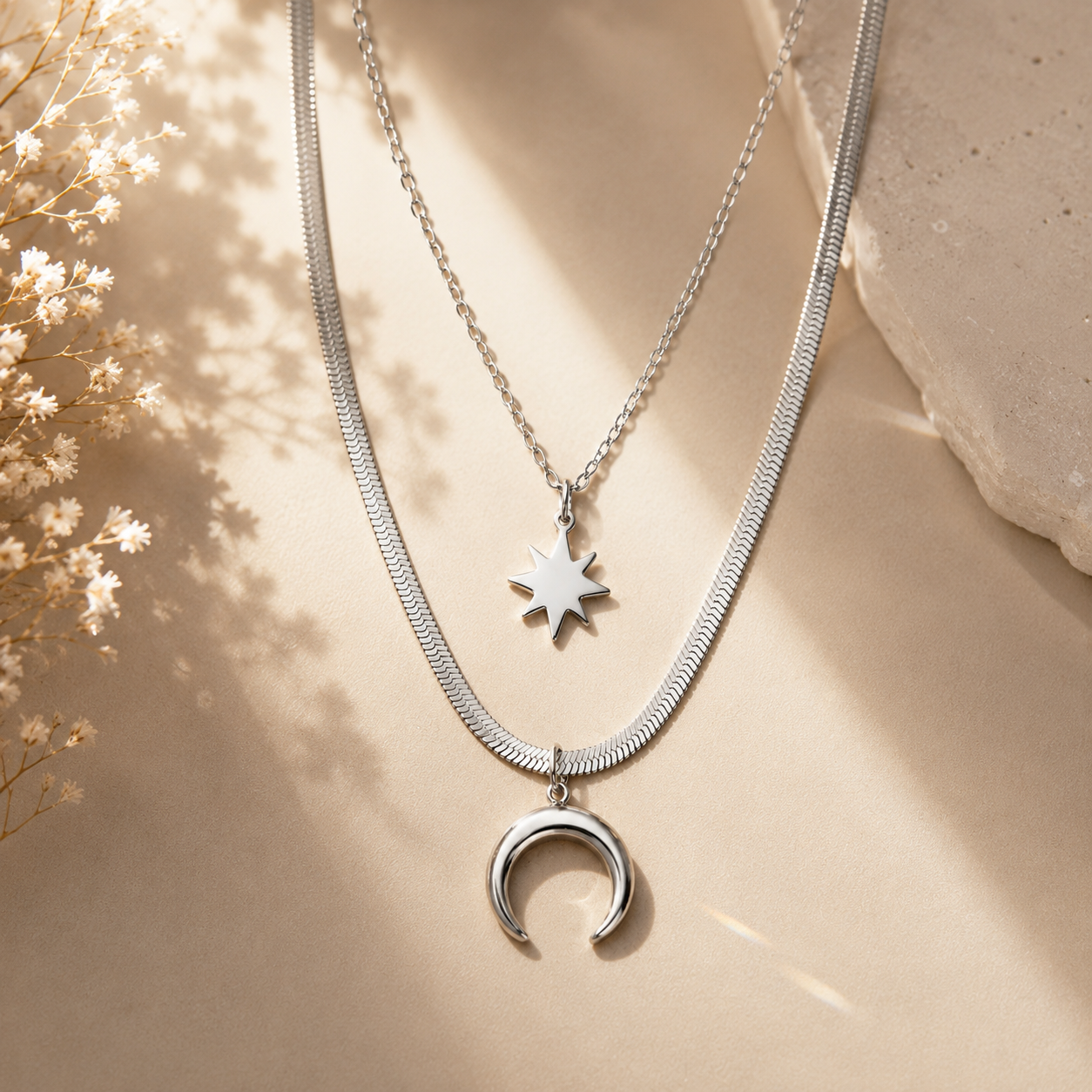 MOON & STAR NECKLACE