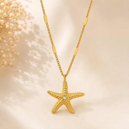 GOLDEN STARFISH NECKLACE