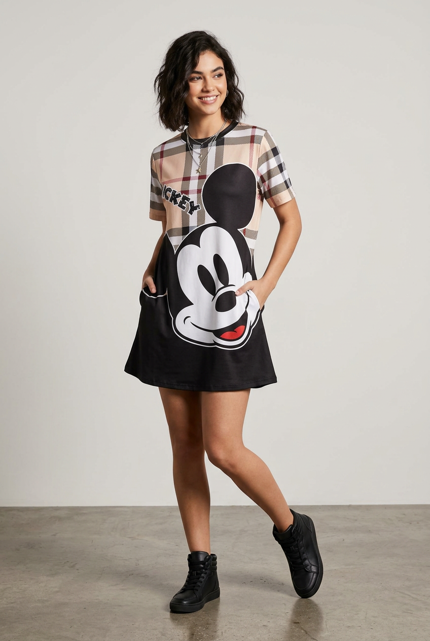 Women's Graphic T-Shirt Dress – 4 Print Styles