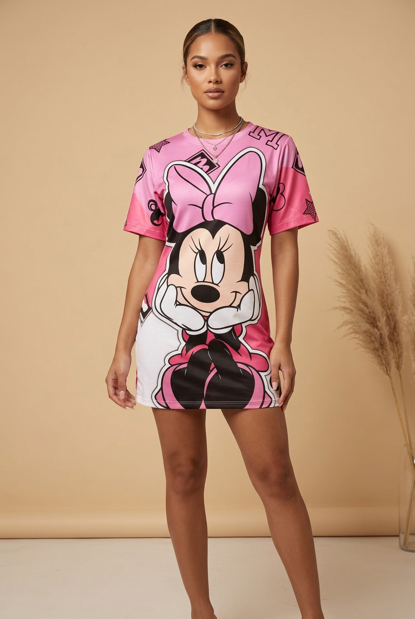 Women's Graphic T-Shirt Dress – 4 Print Styles