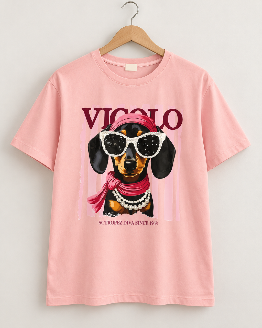 Diva Doggy rosa en gancho