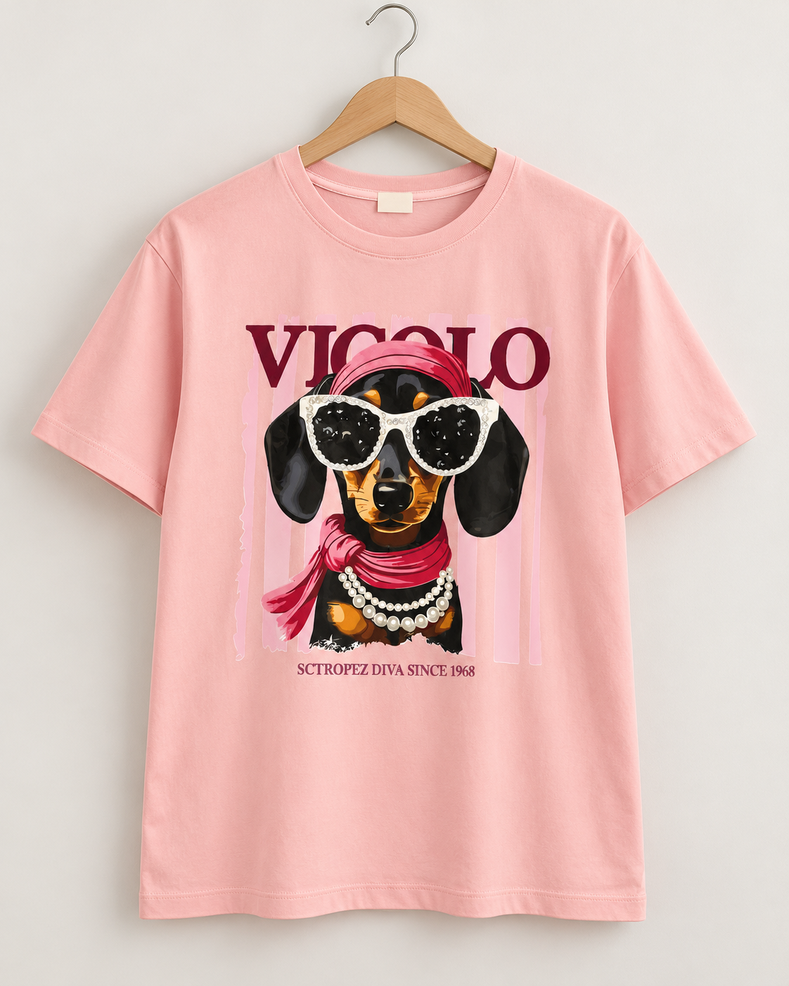 Diva Doggy rosa en gancho